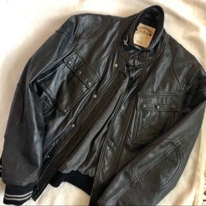 John Varvatos x Converse Leather Moto Jacket
